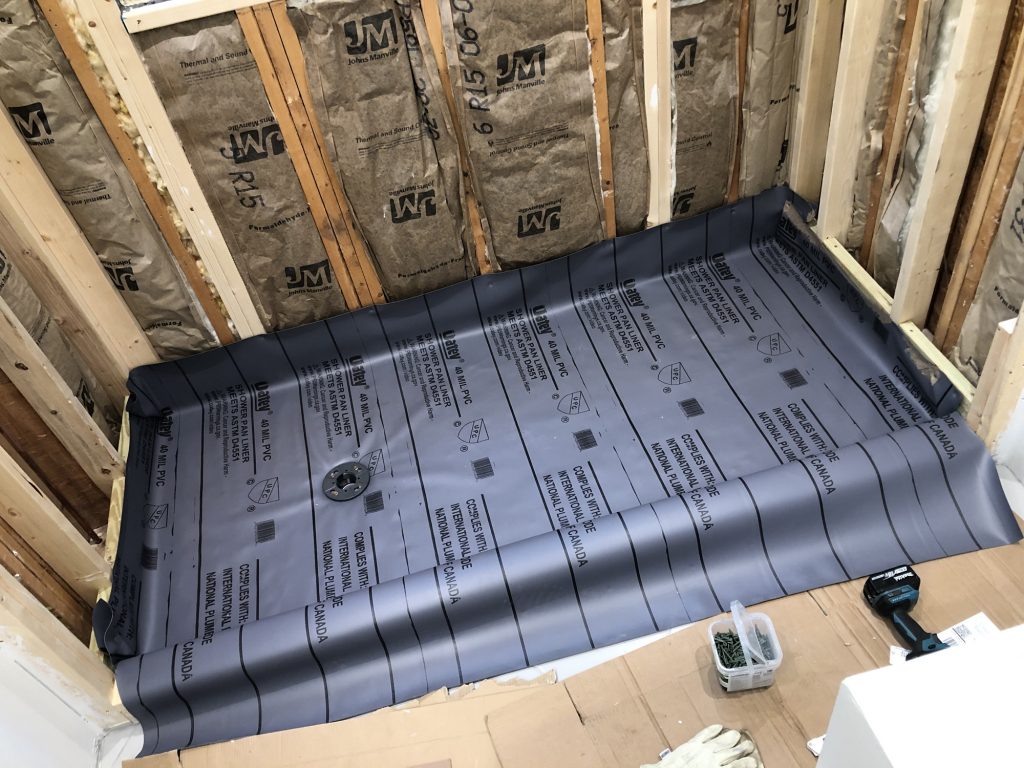 Pretile Work on the Downstairs Shower MadCatskillz